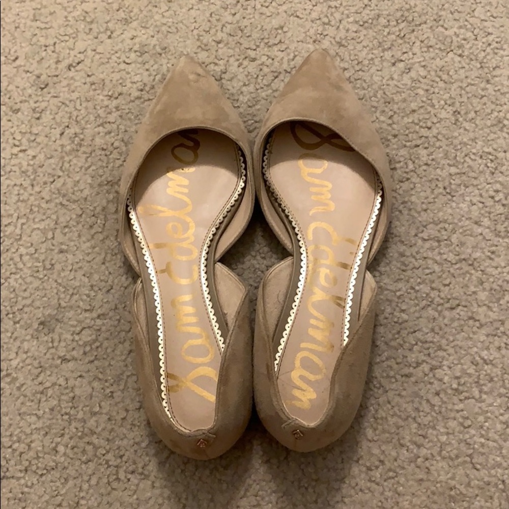 COPY - NUDE SUEDE SAM EDELMAN FLATS